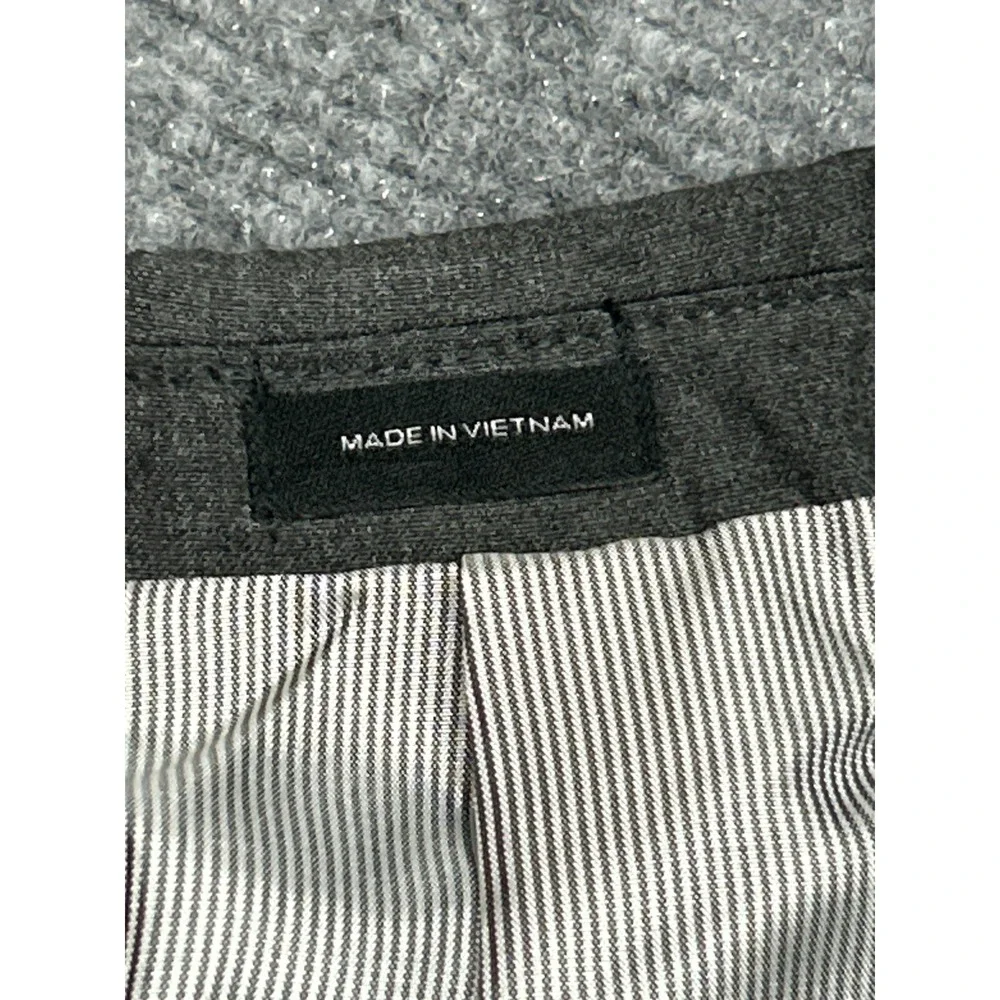 J Ferrar Blazer Jacket Mens 34 Short Charcoal Gray Stretch Slim Fit Solid New